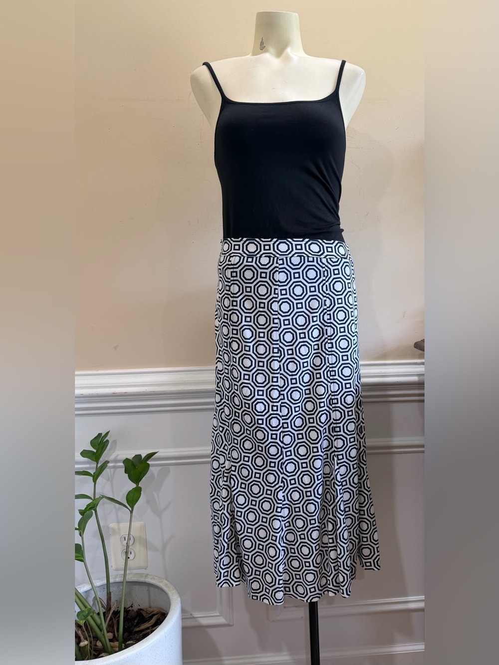 Tory Burch Geometric Maxi Skirt